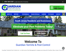 Tablet Screenshot of guardianpestnj.com